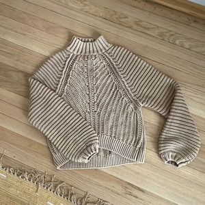 Small free people sweetheart mock neck sweater.